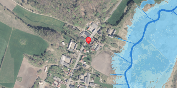 Oversvømmelsesrisiko fra vandløb på Ørumvej 104, 7840 Højslev