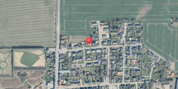 Oversvømmelsesrisiko fra vandløb på Birkevej 9, 7870 Roslev