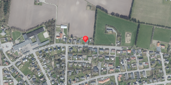 Oversvømmelsesrisiko fra vandløb på Skolegade 13, 7755 Bedsted Thy