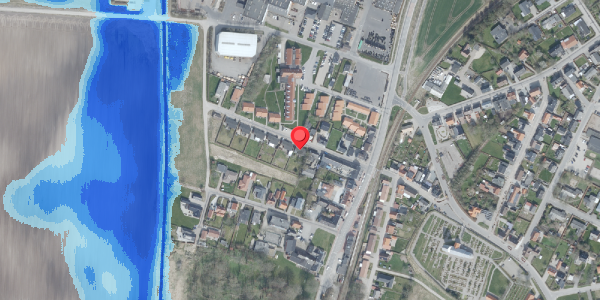 Oversvømmelsesrisiko fra vandløb på Bakkevej 3, 7700 Thisted