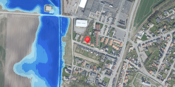 Oversvømmelsesrisiko fra vandløb på Bakkevej 16, 7700 Thisted