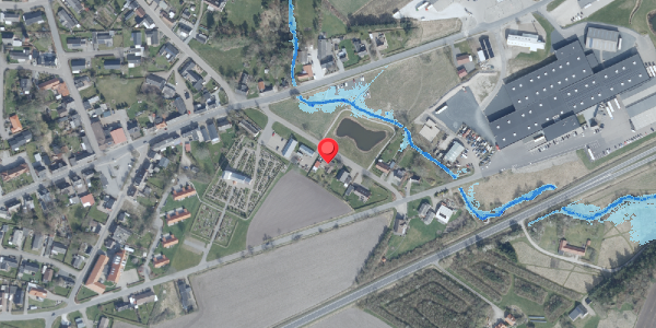 Oversvømmelsesrisiko fra vandløb på Basaltvej 12, 7700 Thisted