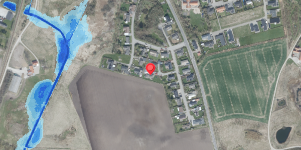 Oversvømmelsesrisiko fra vandløb på Bautavej 8, 7700 Thisted