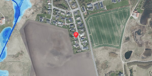 Oversvømmelsesrisiko fra vandløb på Bautavej 16, 7700 Thisted