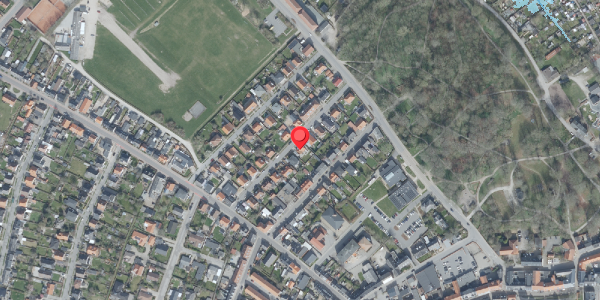 Oversvømmelsesrisiko fra vandløb på Elmegade 12, 7700 Thisted