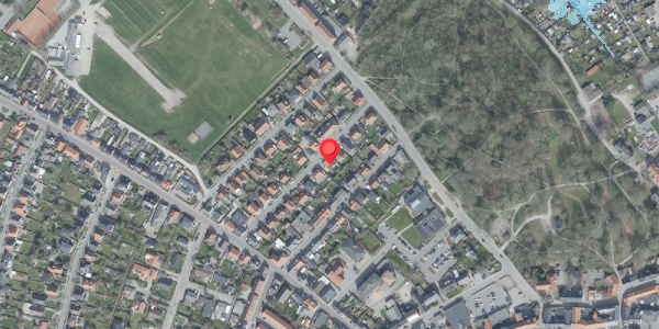 Oversvømmelsesrisiko fra vandløb på Elmegade 14, 7700 Thisted