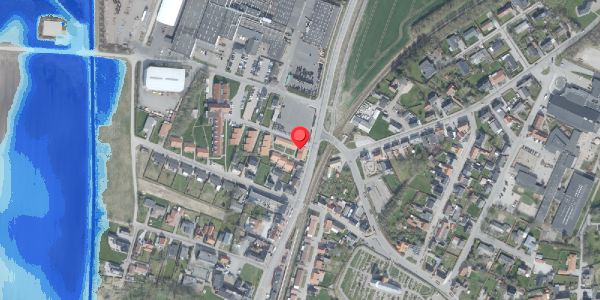 Oversvømmelsesrisiko fra vandløb på Fredensvej 1A, 7700 Thisted