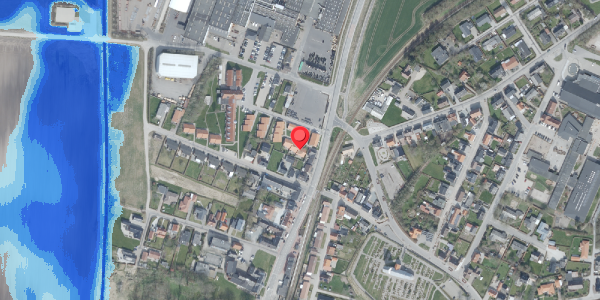 Oversvømmelsesrisiko fra vandløb på Fredensvej 1C, 7700 Thisted