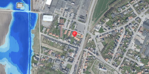 Oversvømmelsesrisiko fra vandløb på Fredensvej 1E, 7700 Thisted