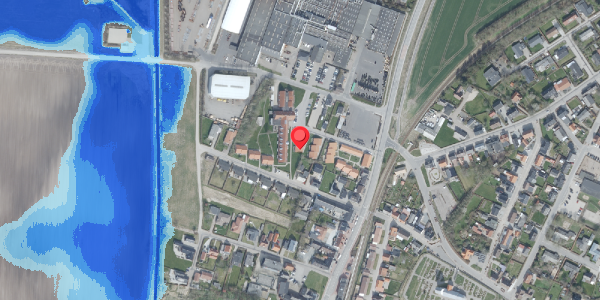 Oversvømmelsesrisiko fra vandløb på Fredensvej 13, 7700 Thisted