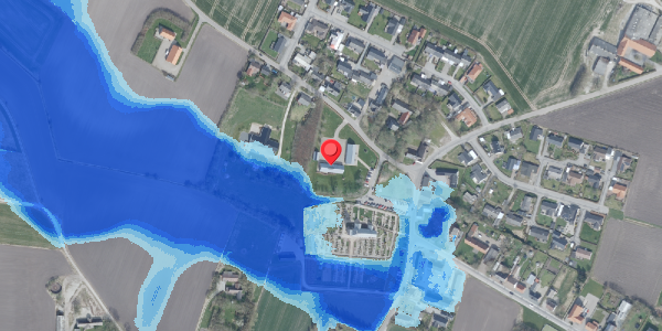 Oversvømmelsesrisiko fra vandløb på Hindingvej 1, . , 7700 Thisted