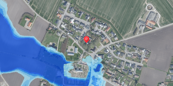Oversvømmelsesrisiko fra vandløb på Hindingvej 4, 7700 Thisted