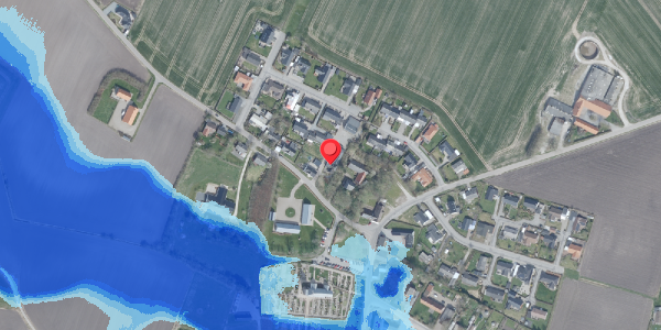 Oversvømmelsesrisiko fra vandløb på Hindingvej 6, . , 7700 Thisted