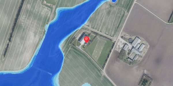 Oversvømmelsesrisiko fra vandløb på Hindingvej 21, 7700 Thisted