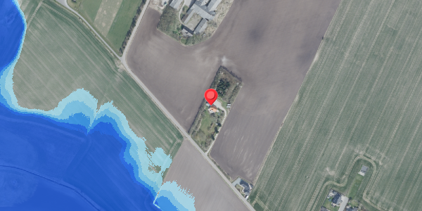 Oversvømmelsesrisiko fra vandløb på Hindingvej 34, 7700 Thisted