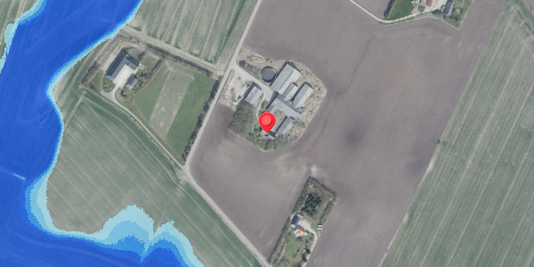 Oversvømmelsesrisiko fra vandløb på Hindingvej 36, 7700 Thisted