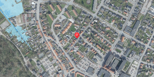 Oversvømmelsesrisiko fra vandløb på Refsvej 11, 7700 Thisted
