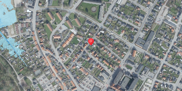 Oversvømmelsesrisiko fra vandløb på Refsvej 14, 7700 Thisted