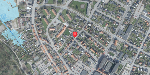 Oversvømmelsesrisiko fra vandløb på Refsvej 15, 7700 Thisted