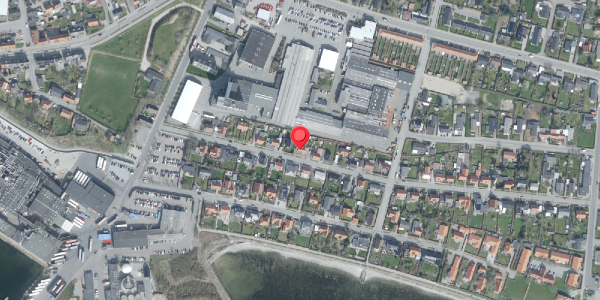 Oversvømmelsesrisiko fra vandløb på Spangbergsvej 21, 7700 Thisted