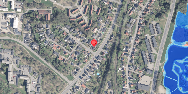 Oversvømmelsesrisiko fra vandløb på Irisvej 2, 8800 Viborg