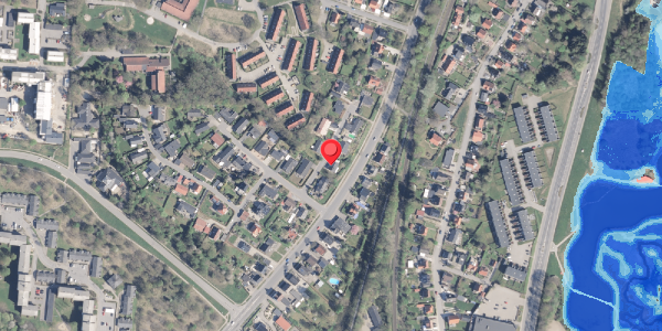 Oversvømmelsesrisiko fra vandløb på Irisvej 4, 8800 Viborg