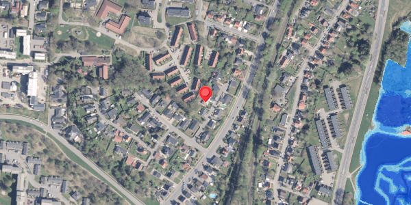 Oversvømmelsesrisiko fra vandløb på Irisvej 7, 8800 Viborg