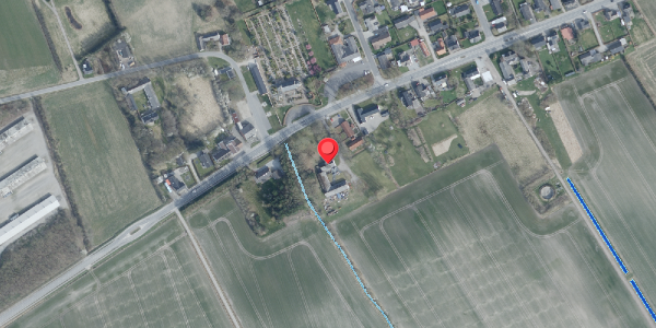 Oversvømmelsesrisiko fra vandløb på Thyvej 13, 9460 Brovst