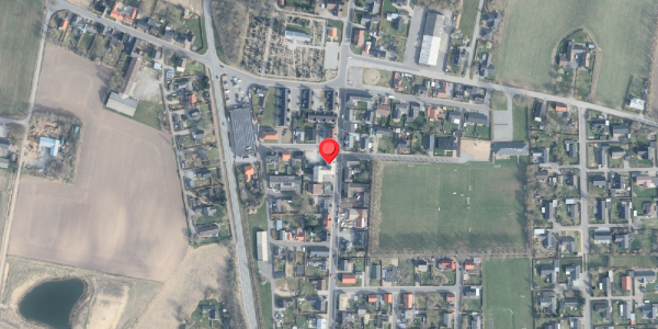 Oversvømmelsesrisiko fra vandløb på Borgergade 8A, 9320 Hjallerup