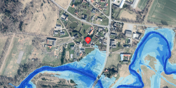 Oversvømmelsesrisiko fra vandløb på Gyden 2, . , 9340 Asaa