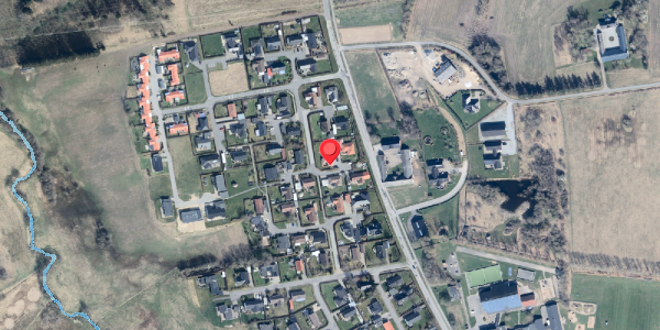 Oversvømmelsesrisiko fra vandløb på Hanetoften 9, 9900 Frederikshavn
