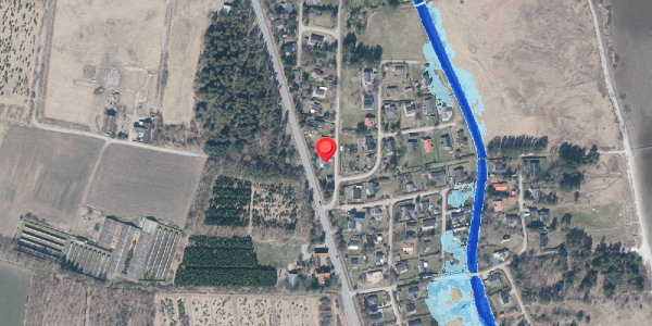 Oversvømmelsesrisiko fra vandløb på Haslevgaarde Strand 19A, . , 9560 Hadsund
