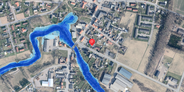 Oversvømmelsesrisiko fra vandløb på Ågade 3, 9881 Bindslev