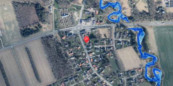 Oversvømmelsesrisiko fra vandløb på Bindslevvej 3, 9881 Bindslev