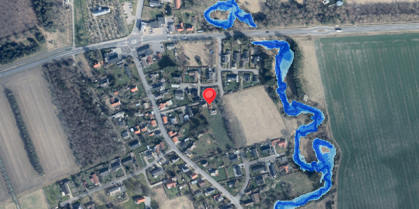 Oversvømmelsesrisiko fra vandløb på Bindslevvej 11, 9881 Bindslev