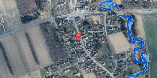 Oversvømmelsesrisiko fra vandløb på Bindslevvej 12, 9881 Bindslev