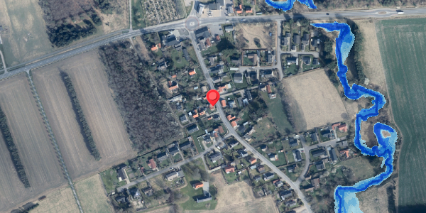 Oversvømmelsesrisiko fra vandløb på Bindslevvej 16, 9881 Bindslev