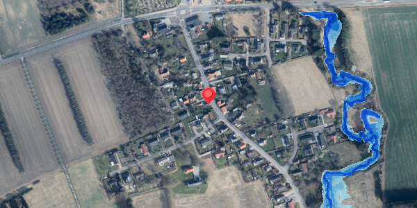 Oversvømmelsesrisiko fra vandløb på Bindslevvej 24, 9881 Bindslev