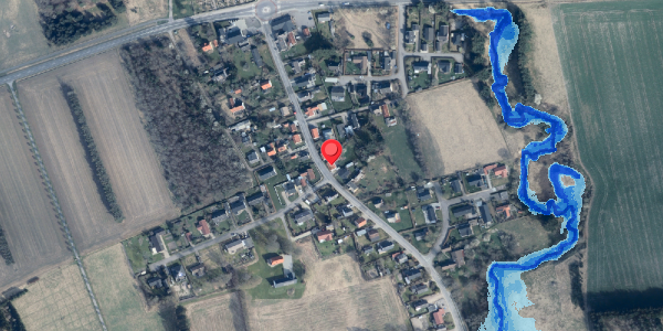 Oversvømmelsesrisiko fra vandløb på Bindslevvej 25, 9881 Bindslev