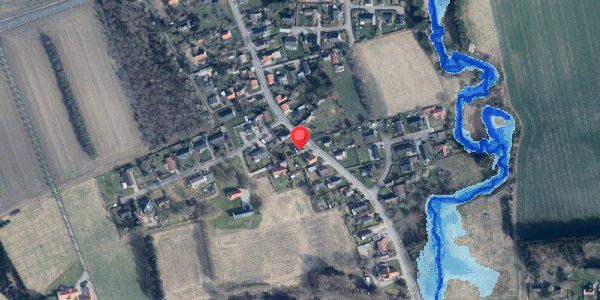 Oversvømmelsesrisiko fra vandløb på Bindslevvej 30, 9881 Bindslev