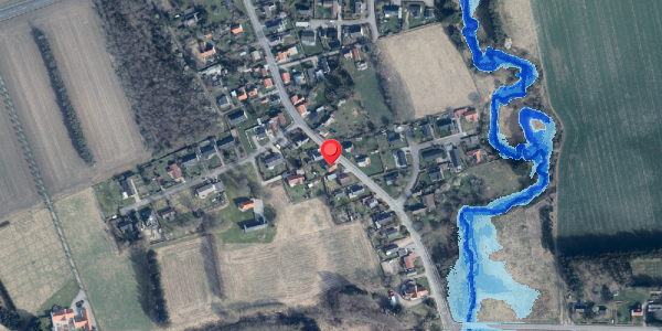 Oversvømmelsesrisiko fra vandløb på Bindslevvej 32, 9881 Bindslev