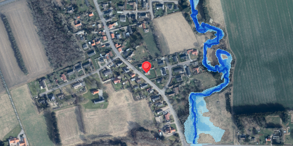 Oversvømmelsesrisiko fra vandløb på Bindslevvej 33, 9881 Bindslev