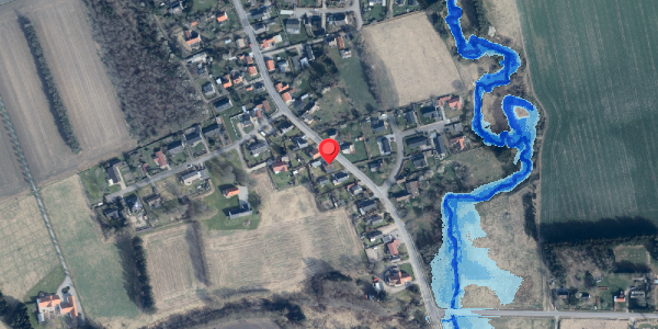 Oversvømmelsesrisiko fra vandløb på Bindslevvej 34, 9881 Bindslev