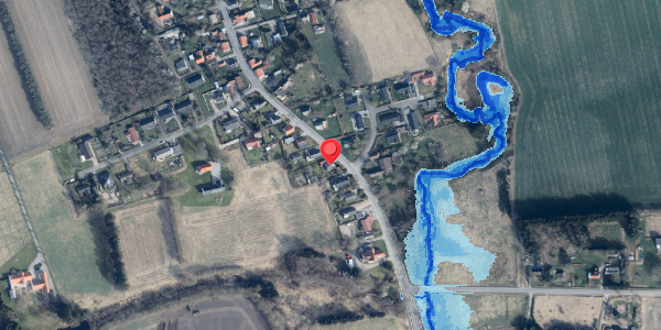 Oversvømmelsesrisiko fra vandløb på Bindslevvej 38, 9881 Bindslev