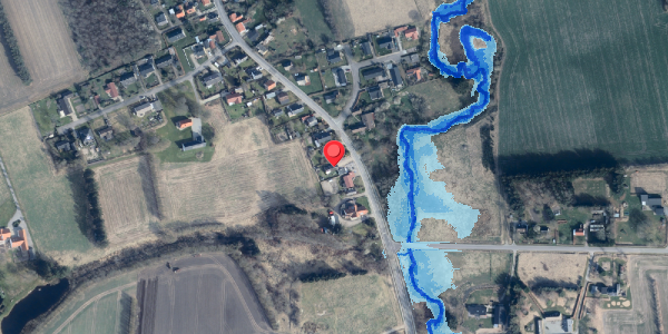 Oversvømmelsesrisiko fra vandløb på Bindslevvej 44, 9881 Bindslev