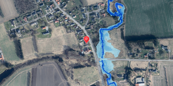 Oversvømmelsesrisiko fra vandløb på Bindslevvej 46, 9881 Bindslev