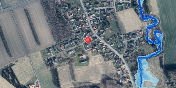Oversvømmelsesrisiko fra vandløb på Borrisholtvej 3, 9881 Bindslev