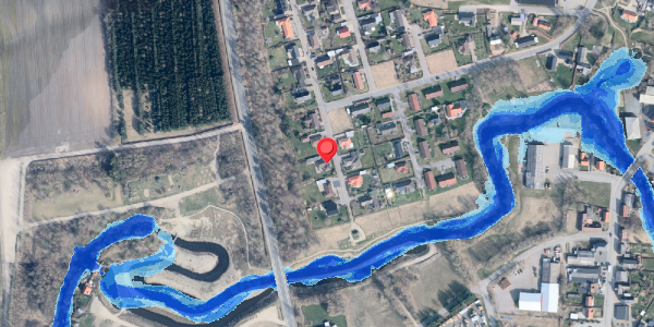 Oversvømmelsesrisiko fra vandløb på Geddevej 6, . , 9881 Bindslev