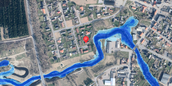 Oversvømmelsesrisiko fra vandløb på Karpevej 13, 9881 Bindslev