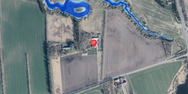 Oversvømmelsesrisiko fra vandløb på Kirkevej 4, 9881 Bindslev